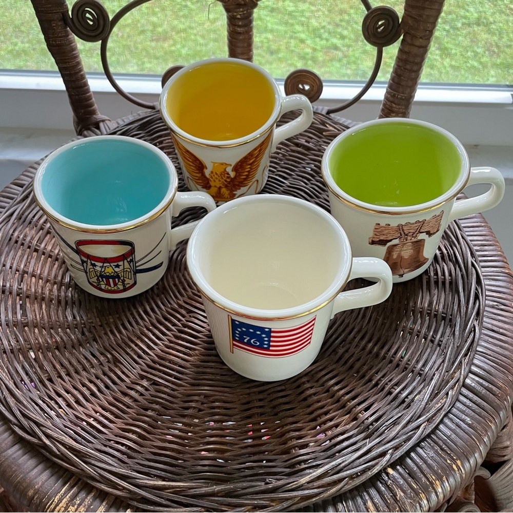 Mugs 4 Taylor International Bicentennial 1970’s Set Made in USA